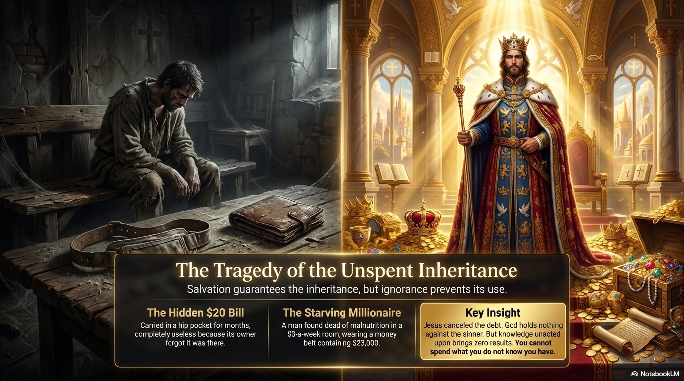 The tragedy of the unspent inheritance.