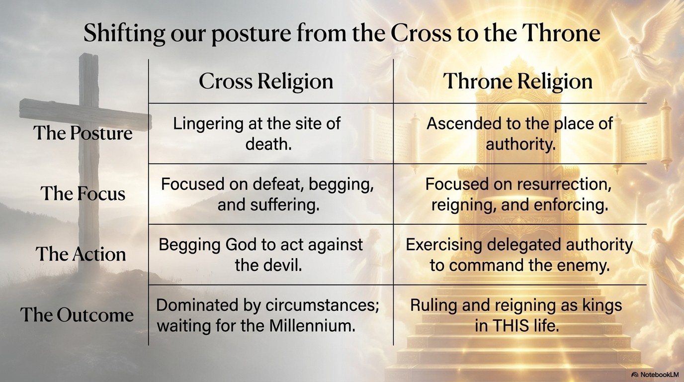 Shifting from the Cross to the Throne.