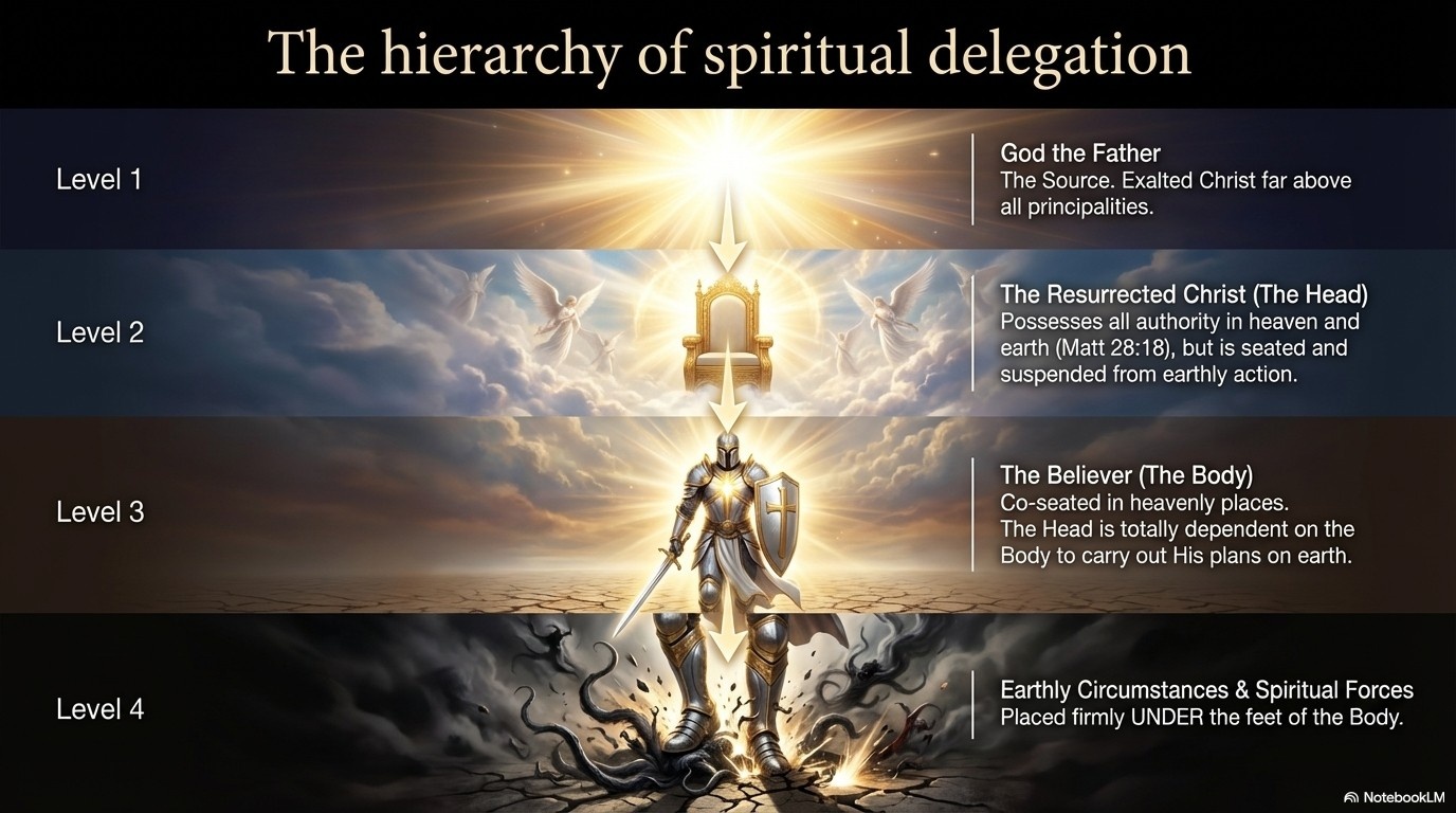 The hierarchy of spiritual delegation.