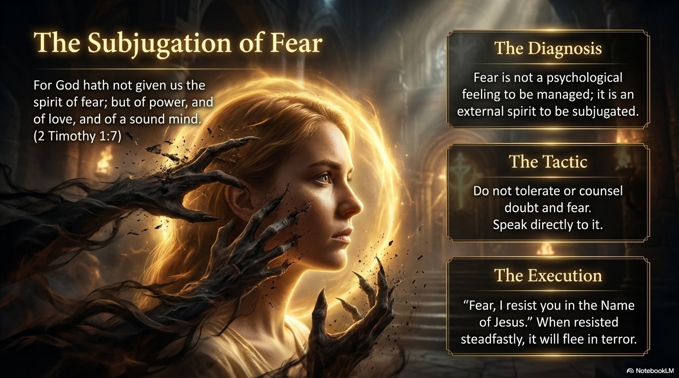 The subjugation of fear.