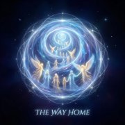 Spirits floating up a tunnel of light towards Heaven.