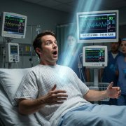 Re-entering the body, the miracle man awakens.