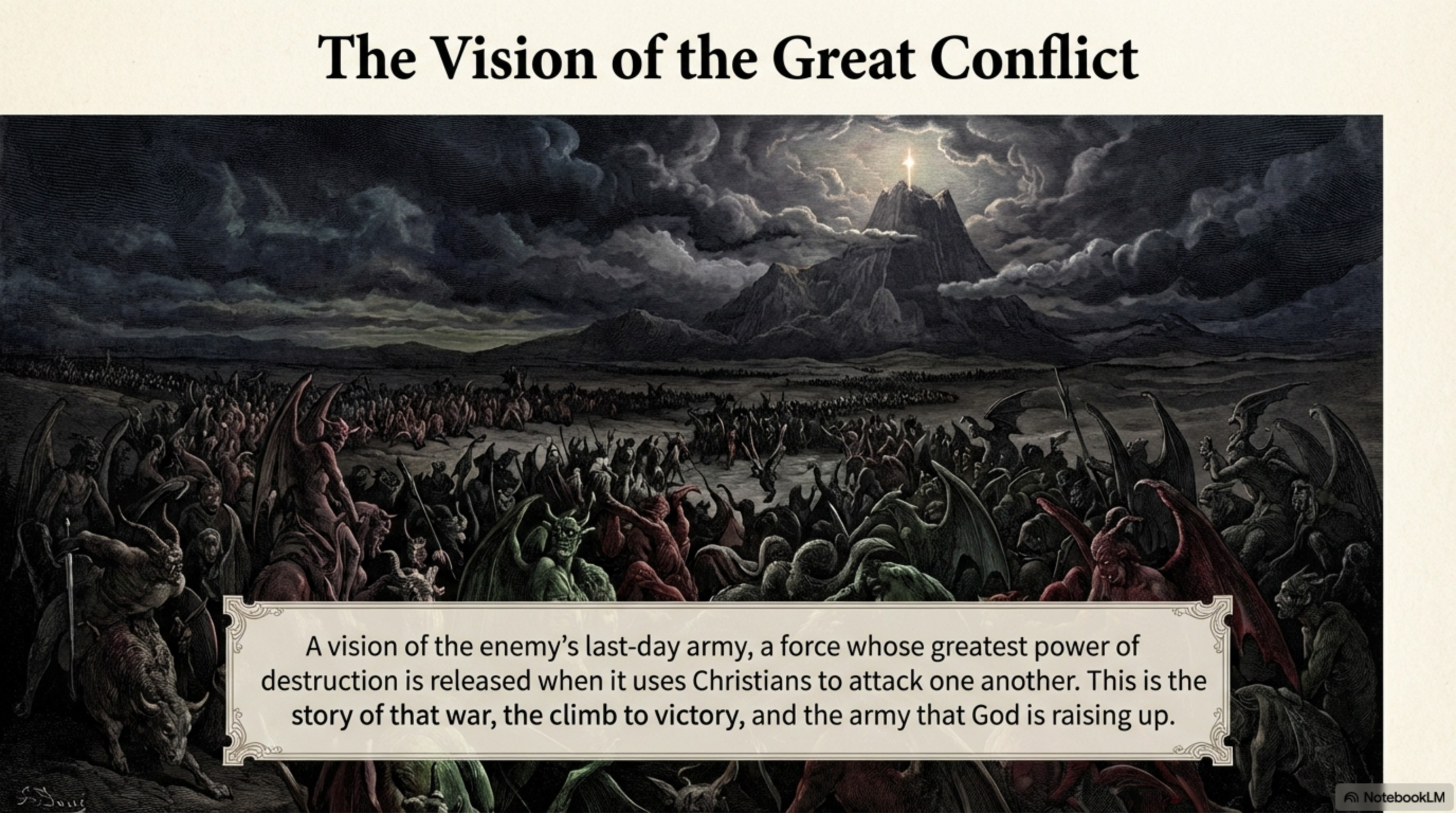Image extracted from The Vision of the Great Conflict