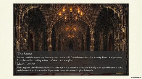 Scene 3 from Chapter 3: The Tree That Grows Out of Hell. This illustration depicts key spiritual events described in the text.