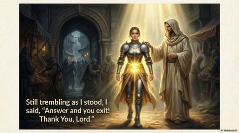 Scene 15 from Chapter 4: The Girdle of Truth. This illustration depicts key spiritual events described in the text.