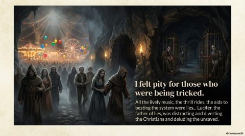 Scene 8 from Chapter 4: The Girdle of Truth. This illustration depicts key spiritual events described in the text.