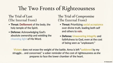 Scene 14 from Chapter 5: The Breastplate of Righteousness Part 1. This illustration depicts key spiritual events described in the text.