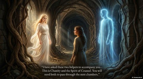 Scene 2 from Chapter 5: The Breastplate of Righteousness Part 1. This illustration depicts key spiritual events described in the text.
