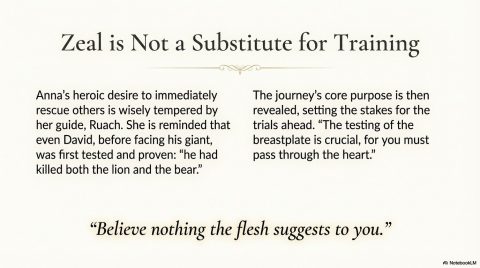 Scene 3 from Chapter 5: The Breastplate of Righteousness Part 1. This illustration depicts key spiritual events described in the text.