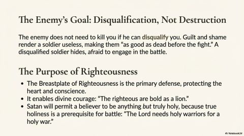 Scene 9 from Chapter 5: The Breastplate of Righteousness Part 1. This illustration depicts key spiritual events described in the text.