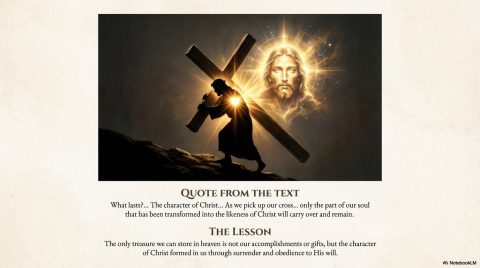 Scene 10 from Chapter 6: The Breastplate of Righteousness Part 2. This illustration depicts key spiritual events described in the text.