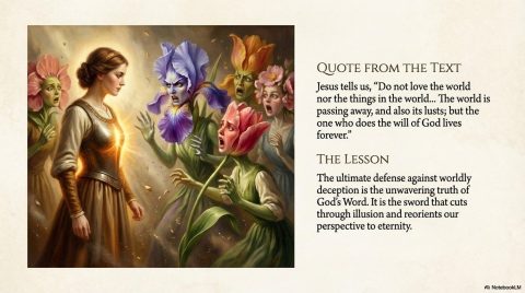 Scene 11 from Chapter 6: The Breastplate of Righteousness Part 2. This illustration depicts key spiritual events described in the text.