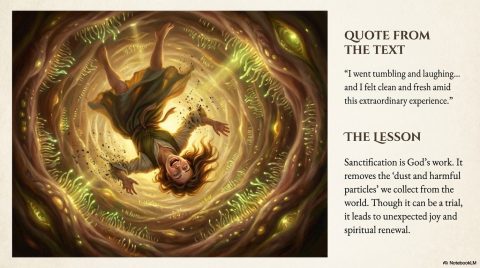 Scene 13 from Chapter 6: The Breastplate of Righteousness Part 2. This illustration depicts key spiritual events described in the text.