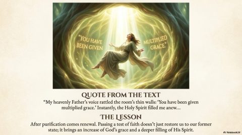 Scene 14 from Chapter 6: The Breastplate of Righteousness Part 2. This illustration depicts key spiritual events described in the text.