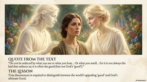 Scene 3 from Chapter 6: The Breastplate of Righteousness Part 2. This illustration depicts key spiritual events described in the text.