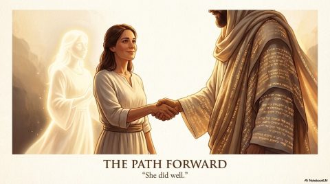 Scene 14 from Chapter 8: The Shield of Faith. This illustration depicts key spiritual events described in the text.
