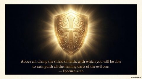 Scene 15 from Chapter 8: The Shield of Faith. This illustration depicts key spiritual events described in the text.