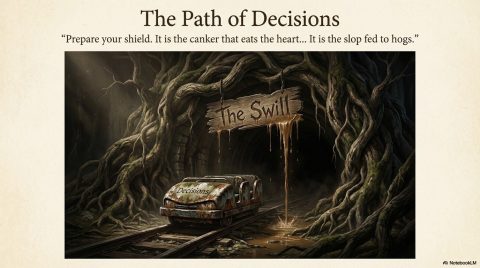 Scene 2 from Chapter 8: The Shield of Faith. This illustration depicts key spiritual events described in the text.