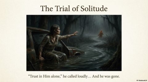 Scene 7 from Chapter 8: The Shield of Faith. This illustration depicts key spiritual events described in the text.